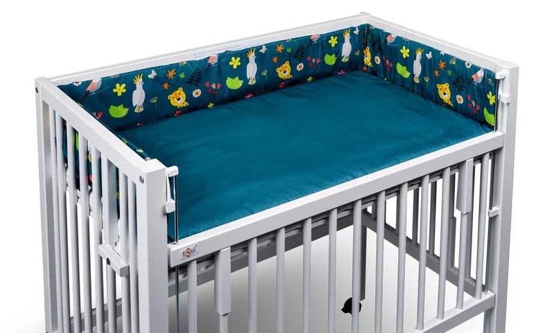 Nestchen für Beistellbett Dschungel 40x90 cm Petrol | tiSsi®