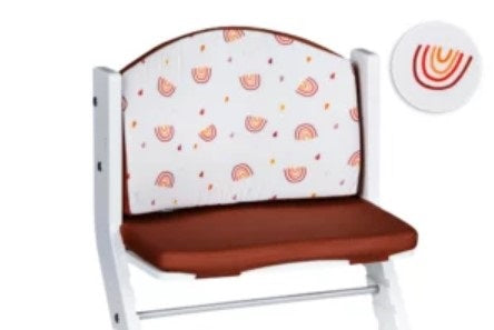 Regenbogen Polster für Kinderhochstuhl Rot | tiSsi®