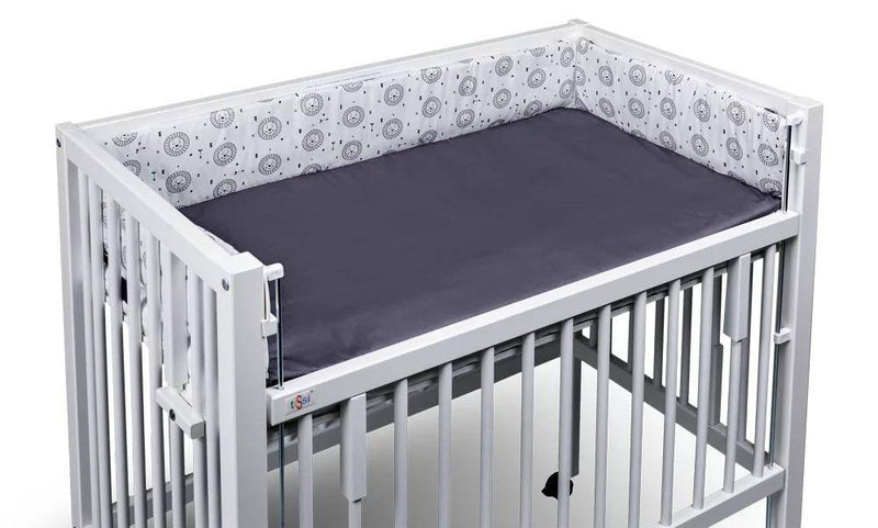 Nestchen für Beistellbett Löwen 40x90 cm Grau | tiSsi®