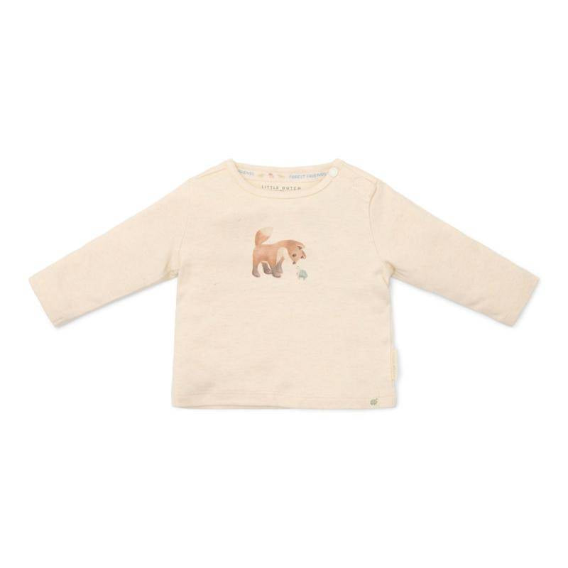 T-shirt langärmlig Sand melee | Little Dutch