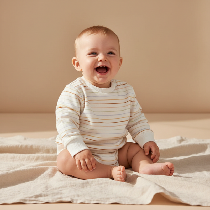 Pullover schmale Streifen | Little Dutch