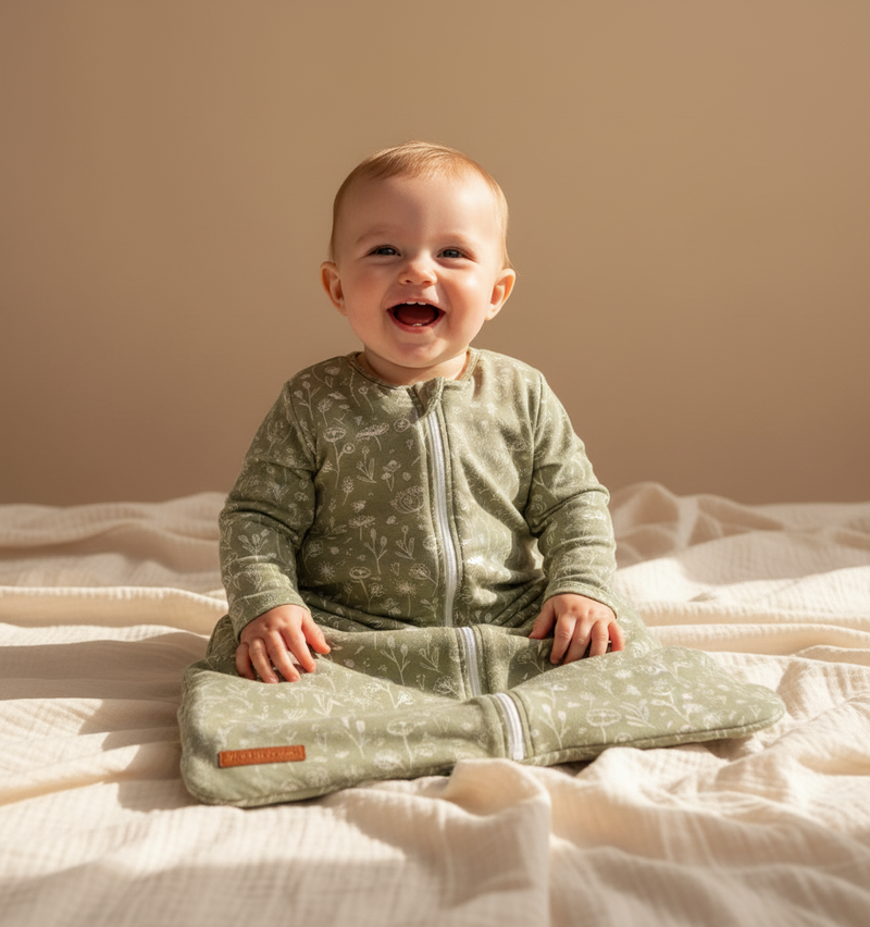 Winter sleeping bag 70 cm Wild Flowers Olive | Little Dutch customizable