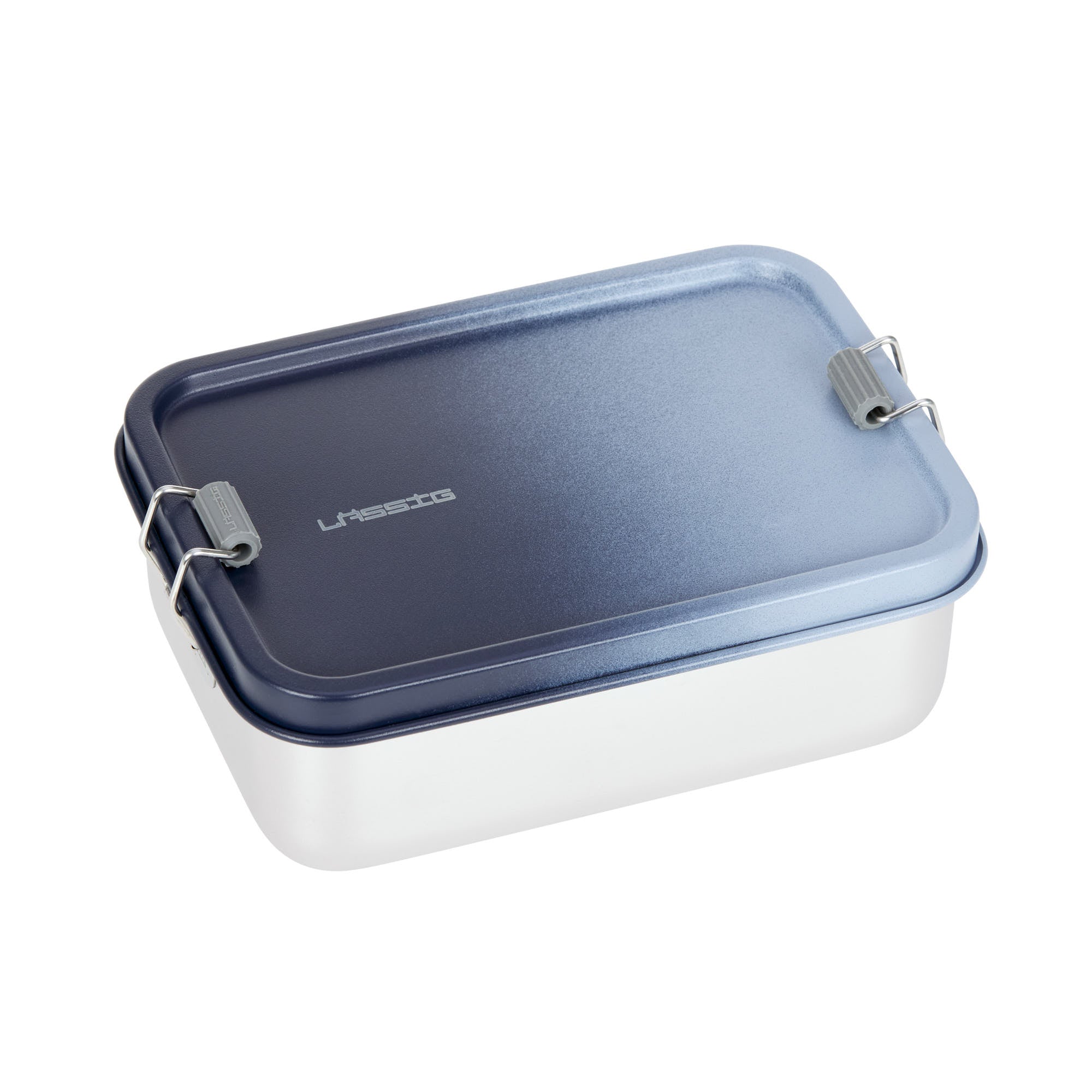 Lunch box Stainless Steel Solid dark blue/light blue | Casual