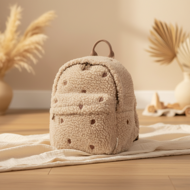 Teddy-Rucksack Taupe