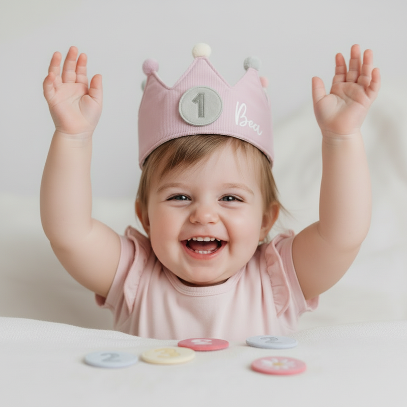Geburtstagskrone Pink – Krone für Kindergeburtstage