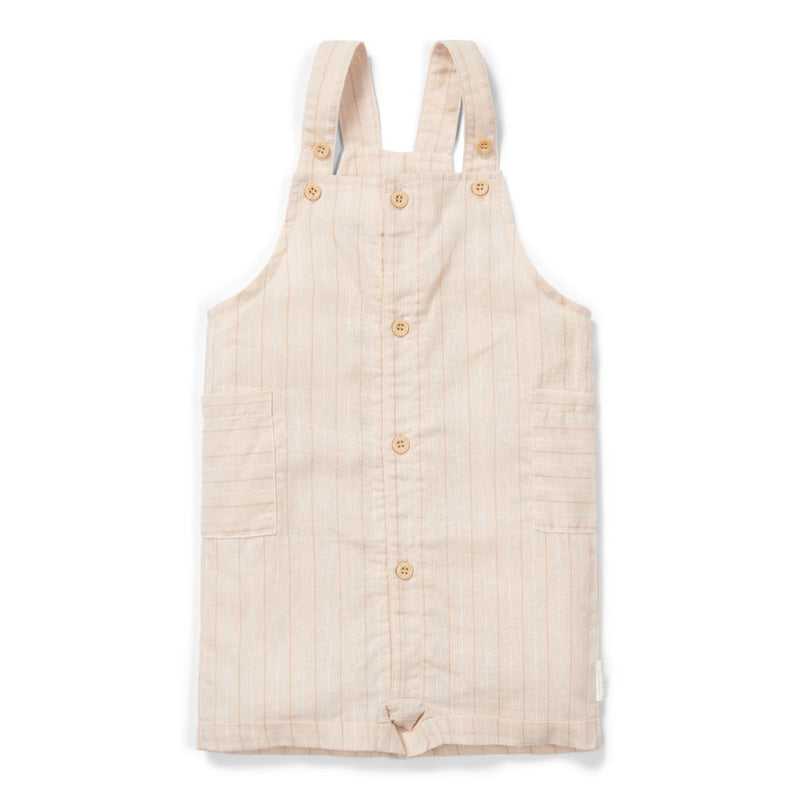 Short Dungarees Sand Stripes – Summer Trousers for Babies & Toddlers