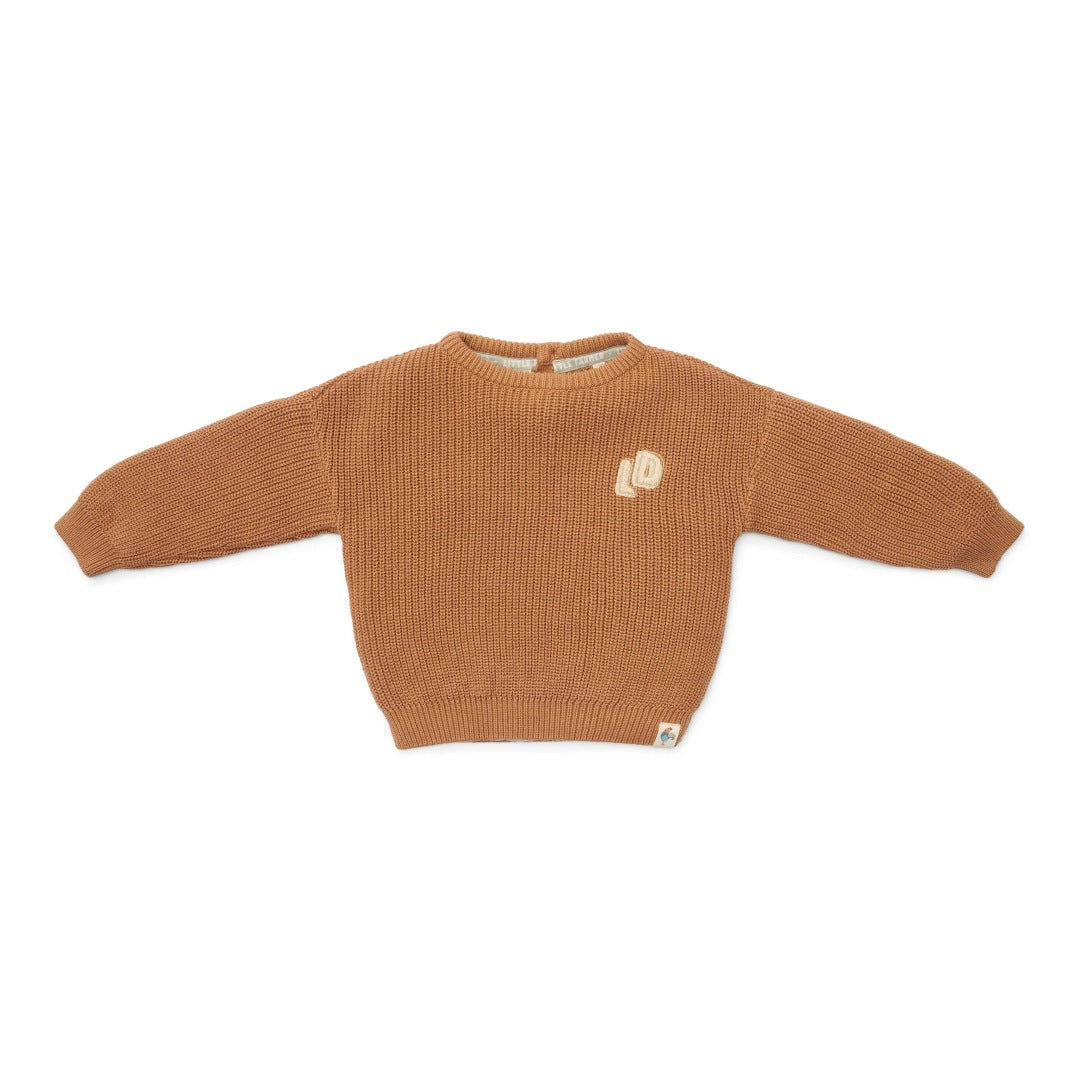 Gestrickter Pullover Brown für Babys und Kinder