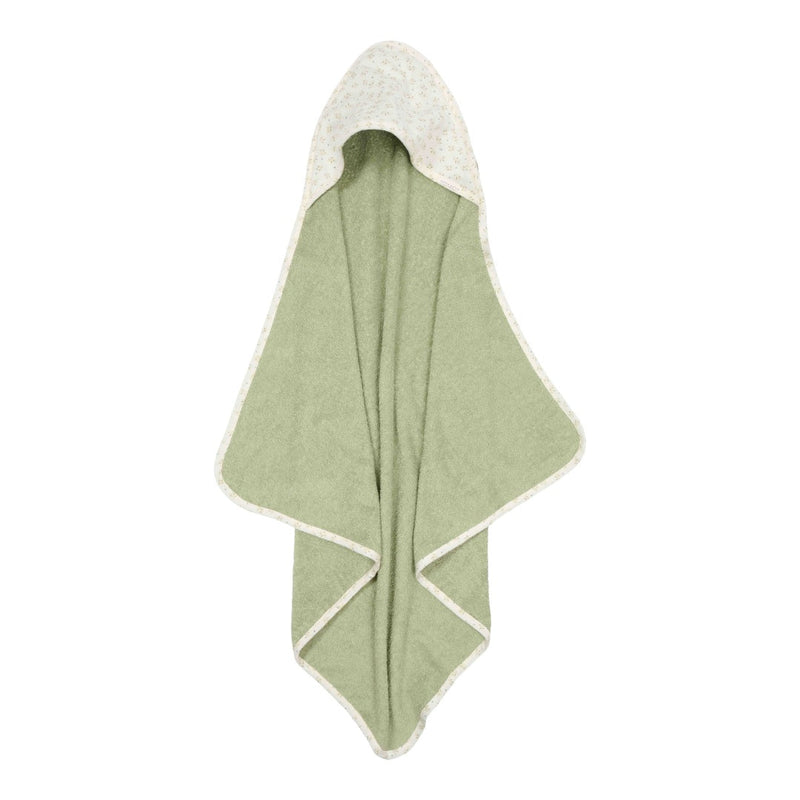 Hooded towel Blueberry Leaves 100 x 100 cm | Little Dutch