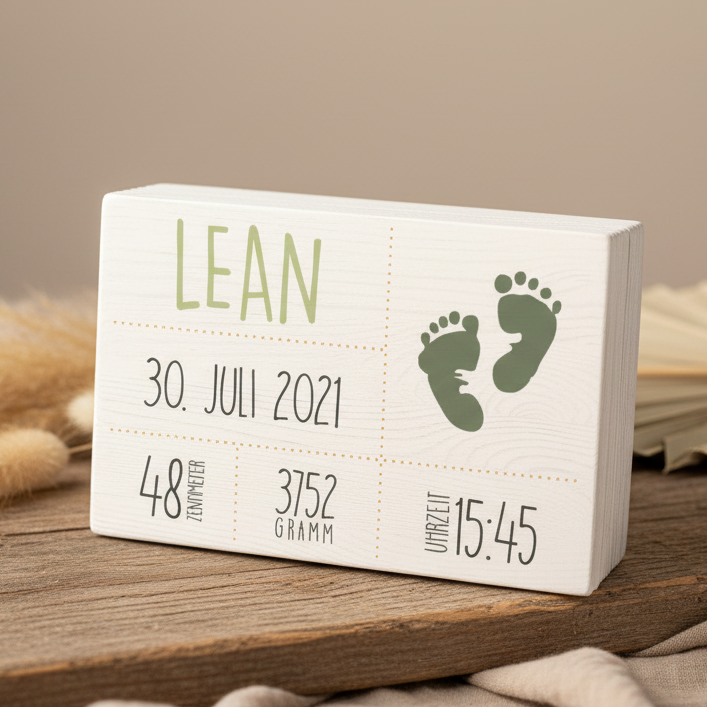 XL Memory Boxes - Natural Wood - Christening / School / Kindergarten / Communion - Personalized | Smack Boxes