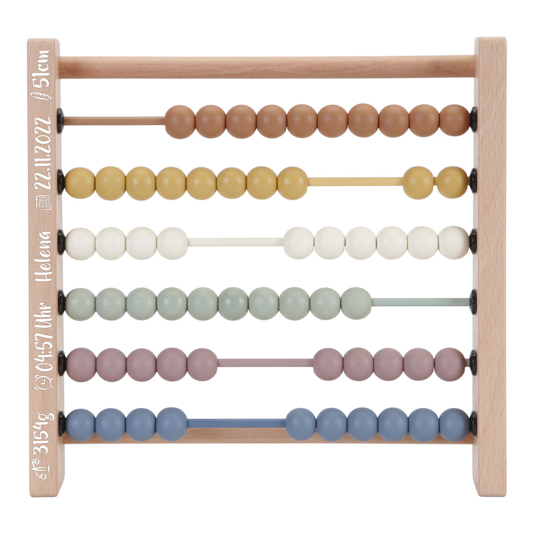 Rechenschieber Abacus Vintage aus Holz | Lernspielzeug für Kinder