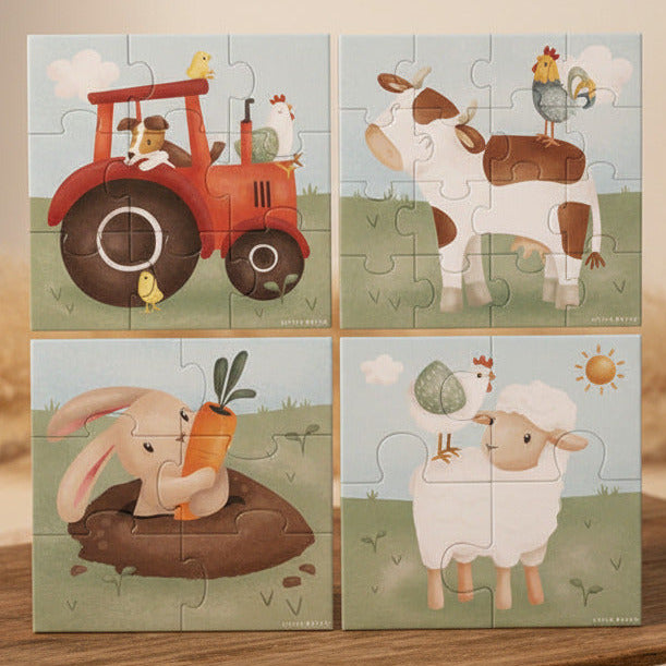 4 in 1 Puzzle-Set Little Farm