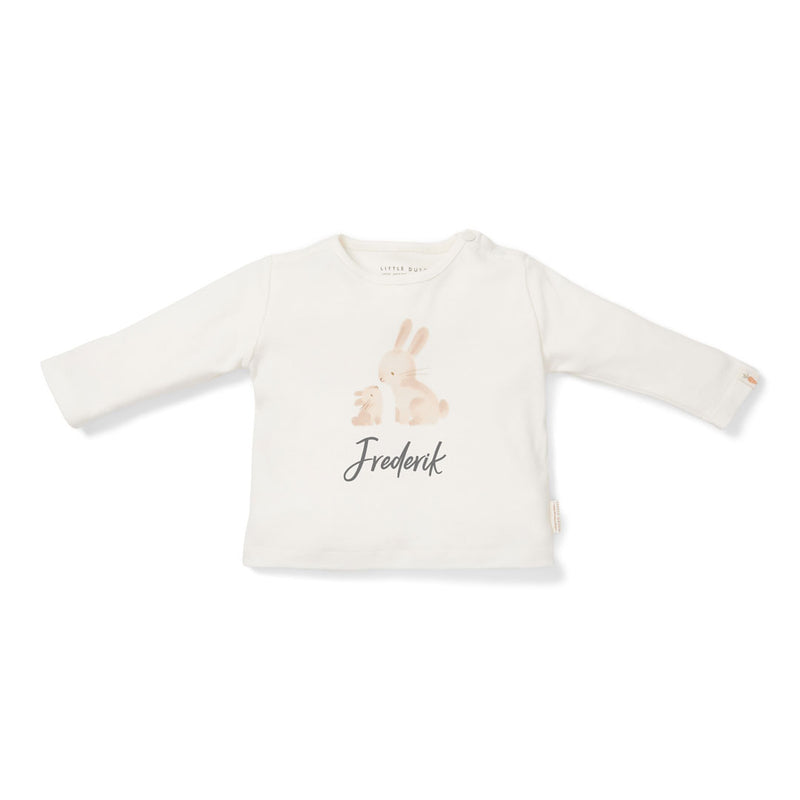 Langarmshirt Baby Bunny, Weiß | Little Dutch