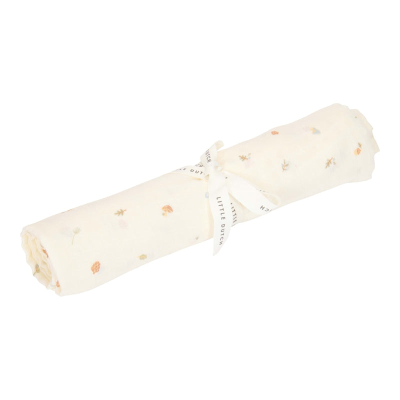 Musselintuch Swaddle 120 x 120 cm - Forest Treasures | Little Dutch