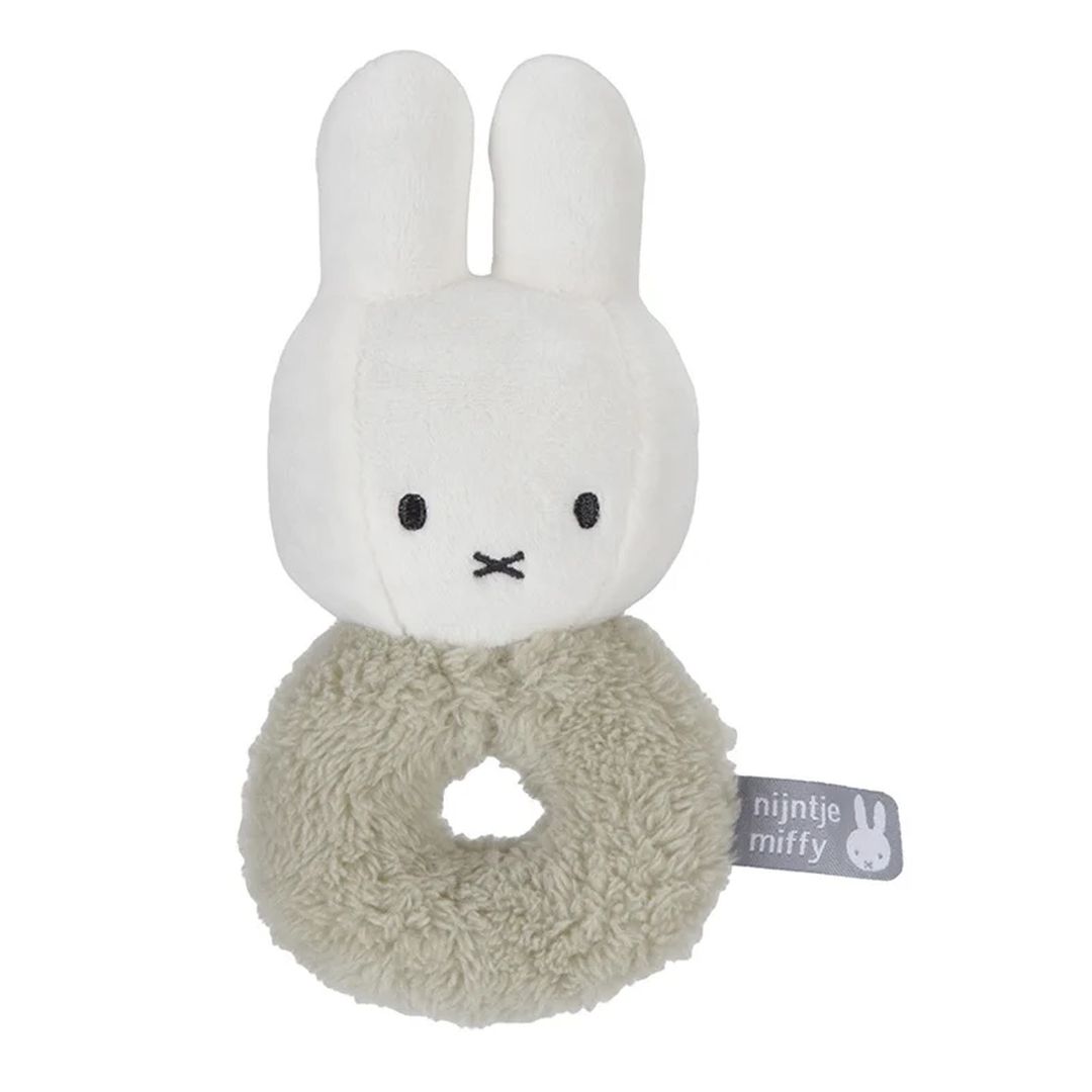 Rattle Teether Bunny Fluffy Green | Miffy