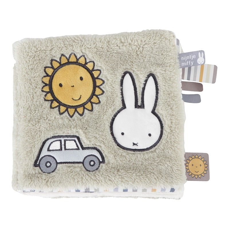 Stoffbuch Fluffy mit Aktivitäten grün | Miffy x Tiamo