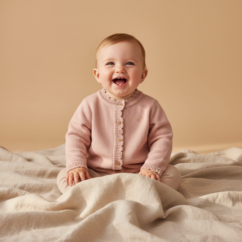 Strickjacke Soft Rose – Little Farm | Little Dutch