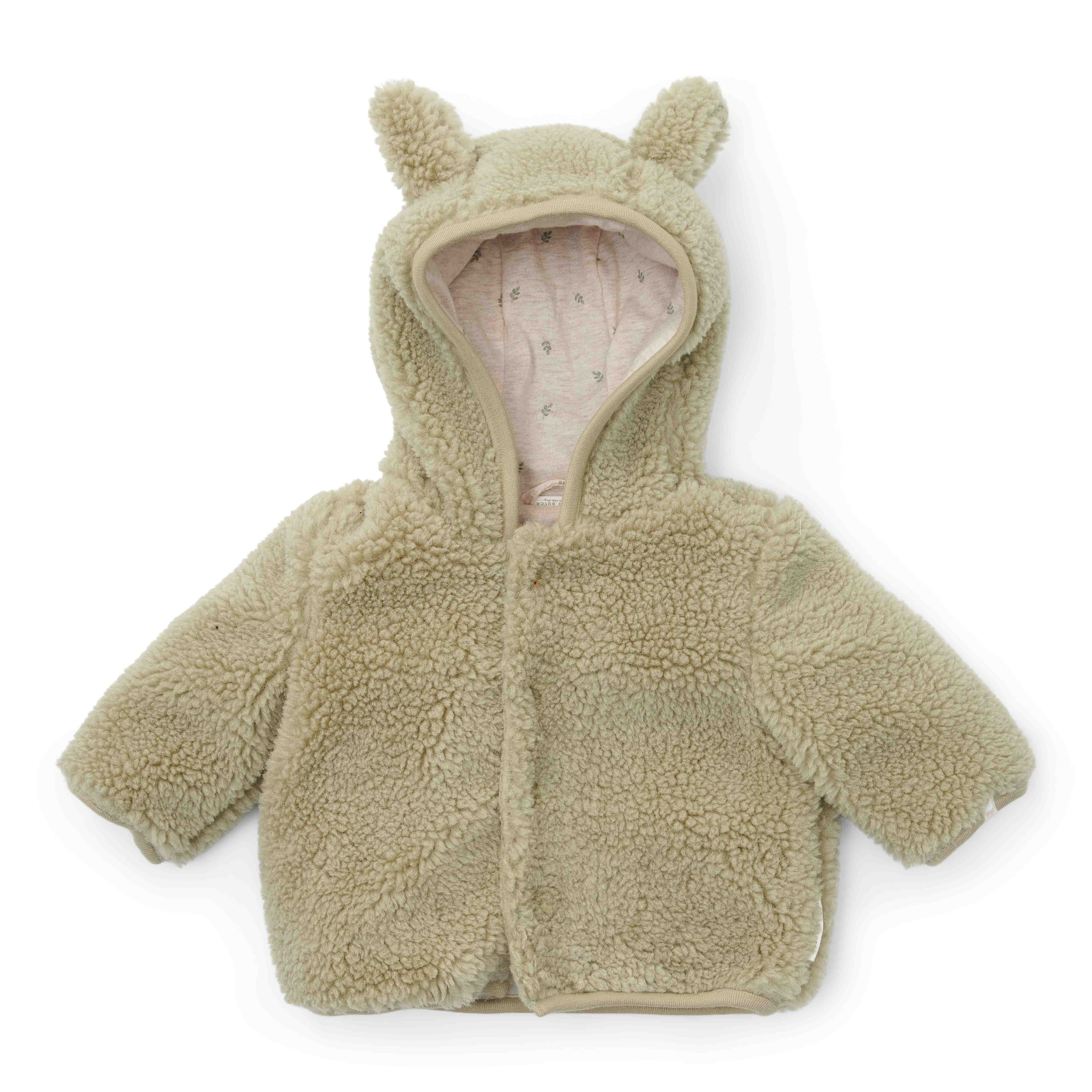 Teddy Newborn Jacke Soft Green für Babys