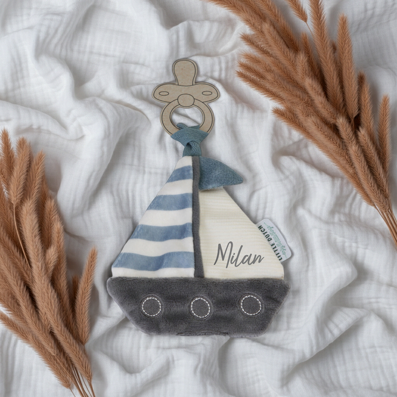 Schnullertuch Sailors Bay | Kuscheltuch für Babys