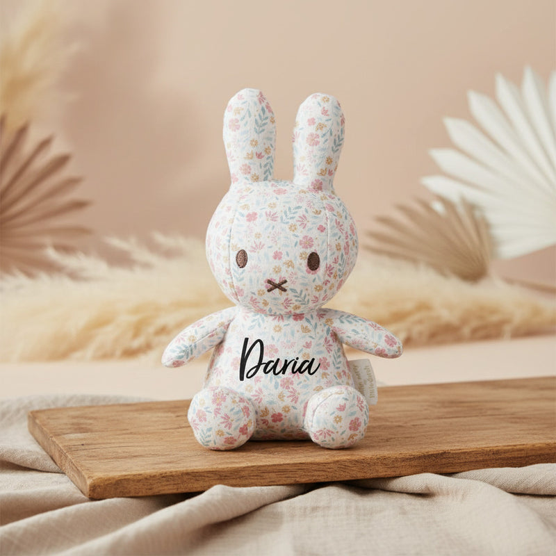 Kuscheltier Hase Lucky Blossom all-over-print, 20 cm x Miffy