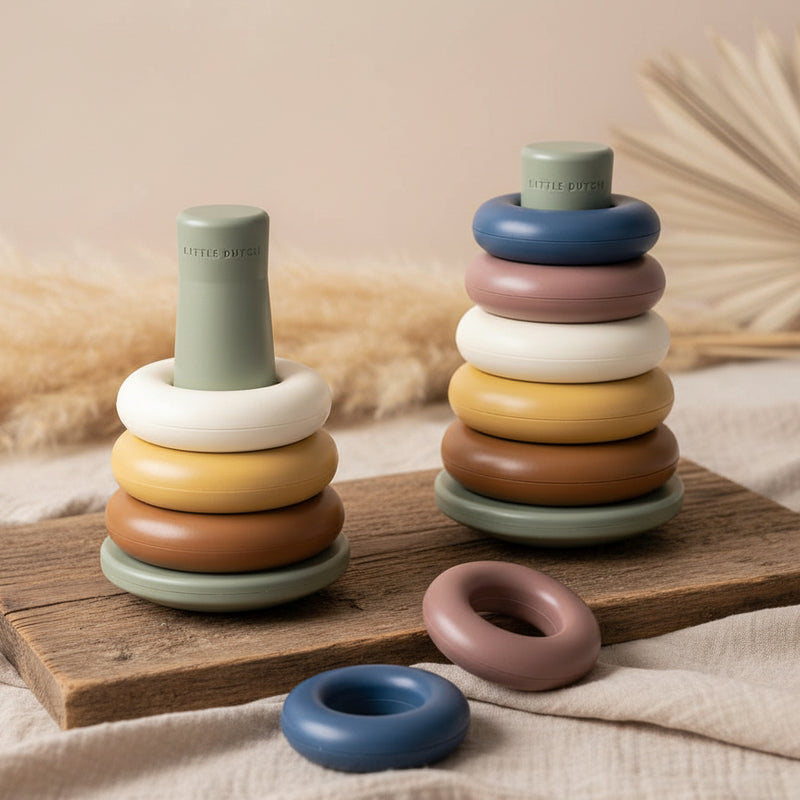 Stapelturm Kunststoff Vintage für Babys und Kinder