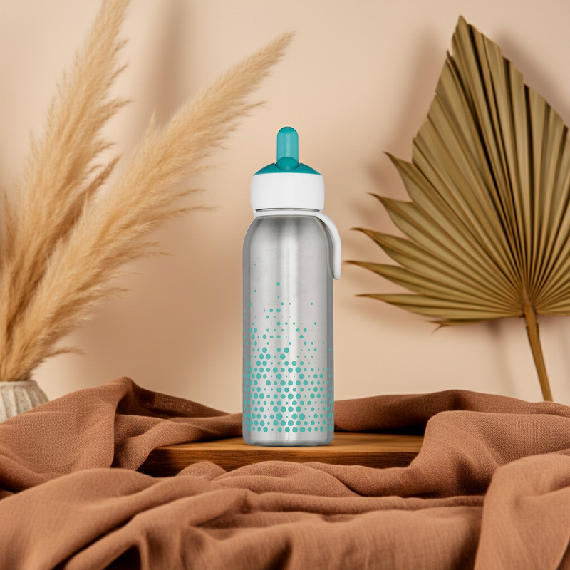 Thermoflasche Flip-up 350 ml Türkis – Mepal Trinkflasche für Kinder