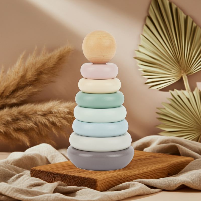 Stapelturm rose Holz | bieco
