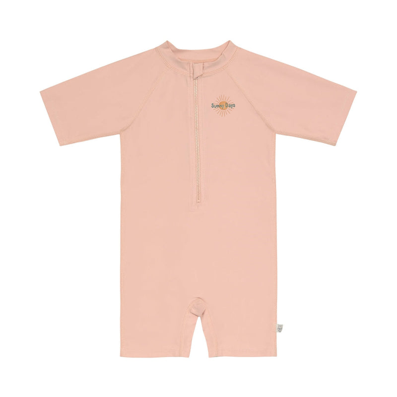 Short-sleeved swimsuit with UV protection, pink, size 74/80 | Lässig