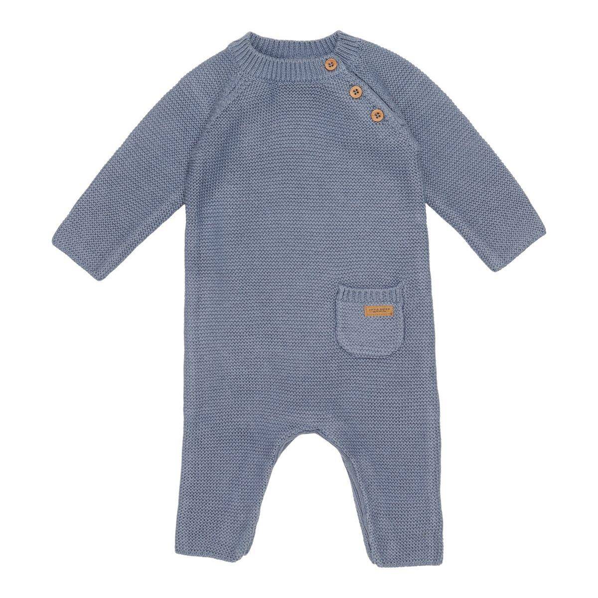 Knitted Romper Sailors Bay Blue - 86 | Little Dutch