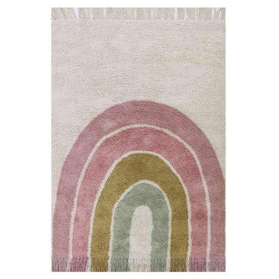 Children's rug rainbow pink 130x 90cm | Little Dutch