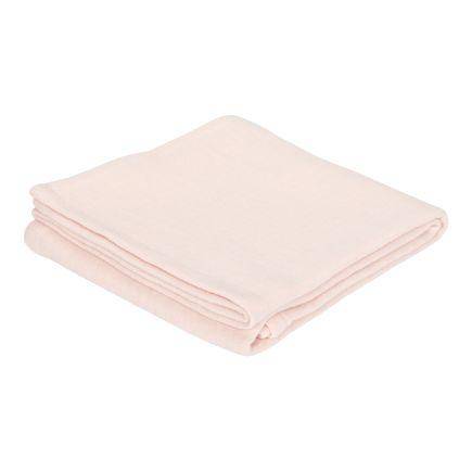 Muslin cloth swaddle 120 x 120 cm Pure Soft Pink | Little Dutch