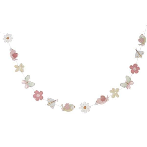 Girlande Flowers & Butterflies – Kinderzimmer Dekoration