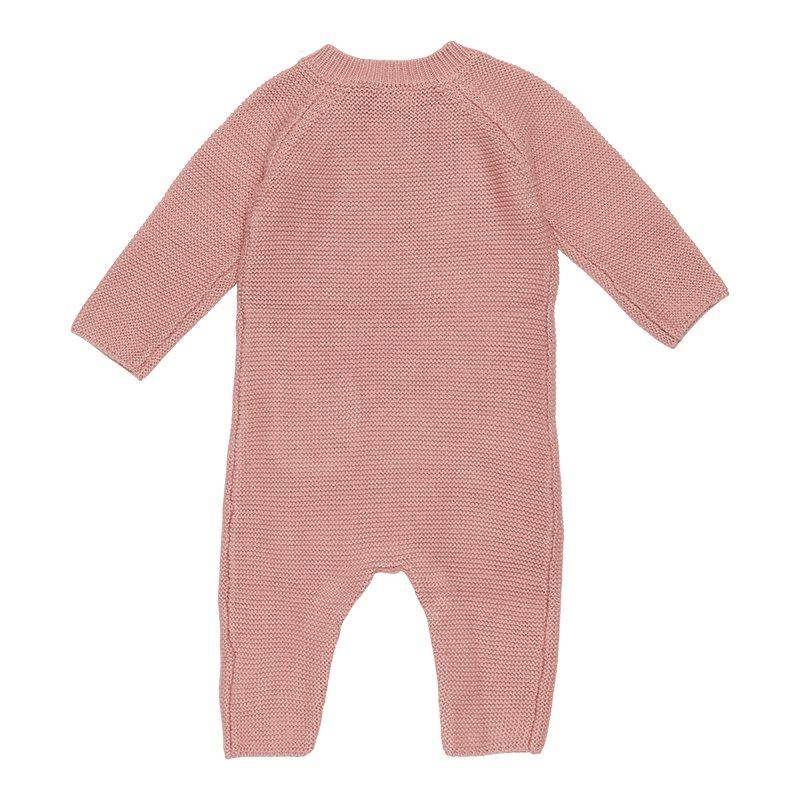 Knitted Romper Pink | Little Dutch