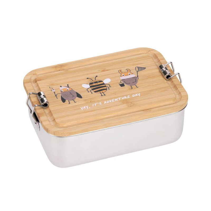 Lunchbox stainless steel bamboo natural | Lässig