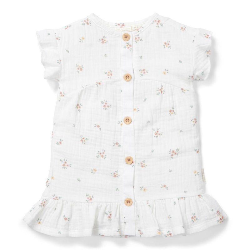 Kleid kurzarm White Meadows 80 | Little Dutch