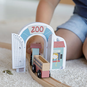 Holzeisenbahn Zoo Erweiterungsset aus Holz | Schmatzepuffer