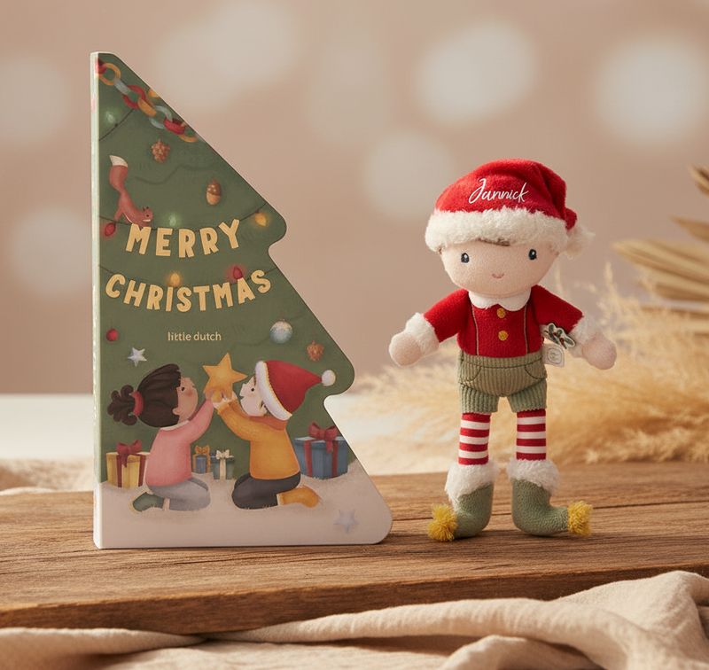 Geschenkset mit Weihnachtsbuch für Babys und Kinder