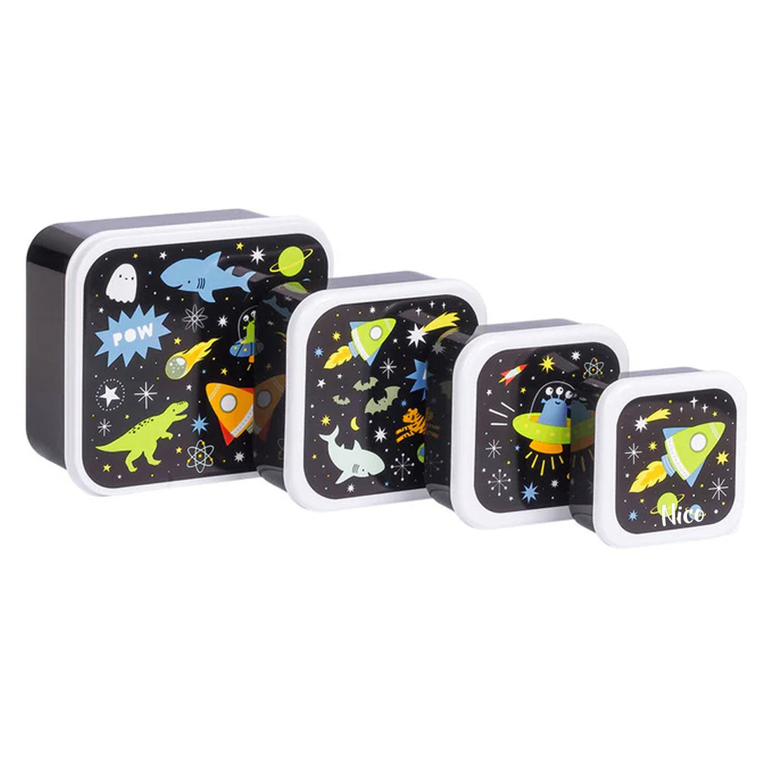 Brotdosen 4er Set - Galaxy | A Little Lovely Company