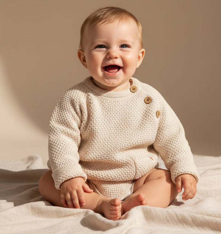 Knitted Jumper Sand for Babies and Children