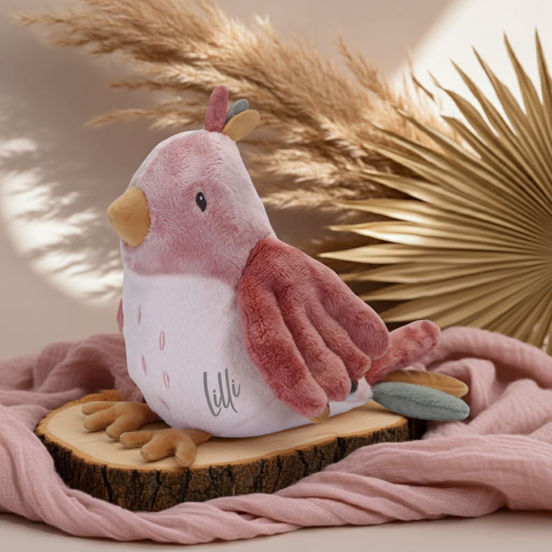 Plush Toy Bird Flowers & Butterflies – Gift for Babies