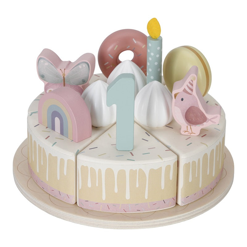 pink birthday cake