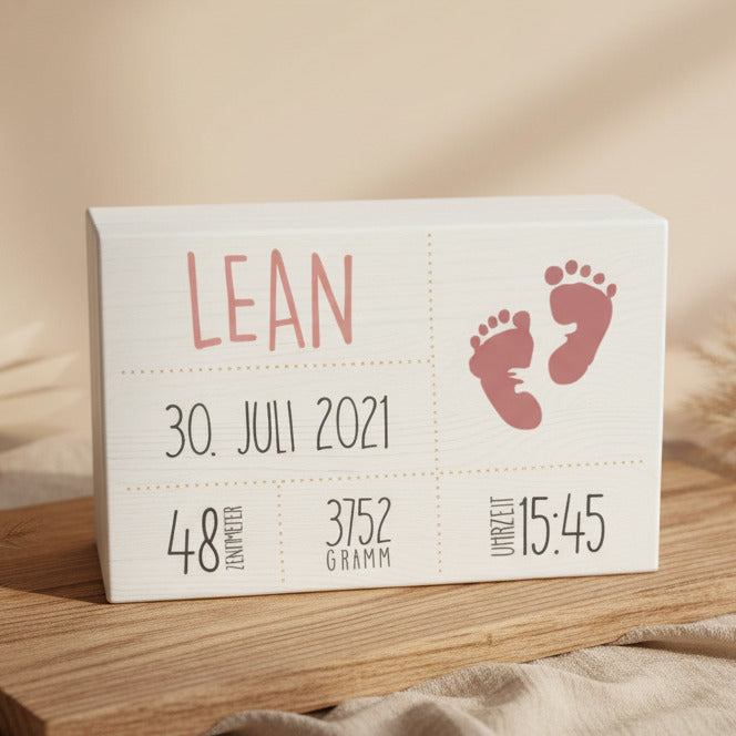 XL Memory Boxes - Natural Wood - Christening / School / Kindergarten / Communion - Personalized | Smack Boxes
