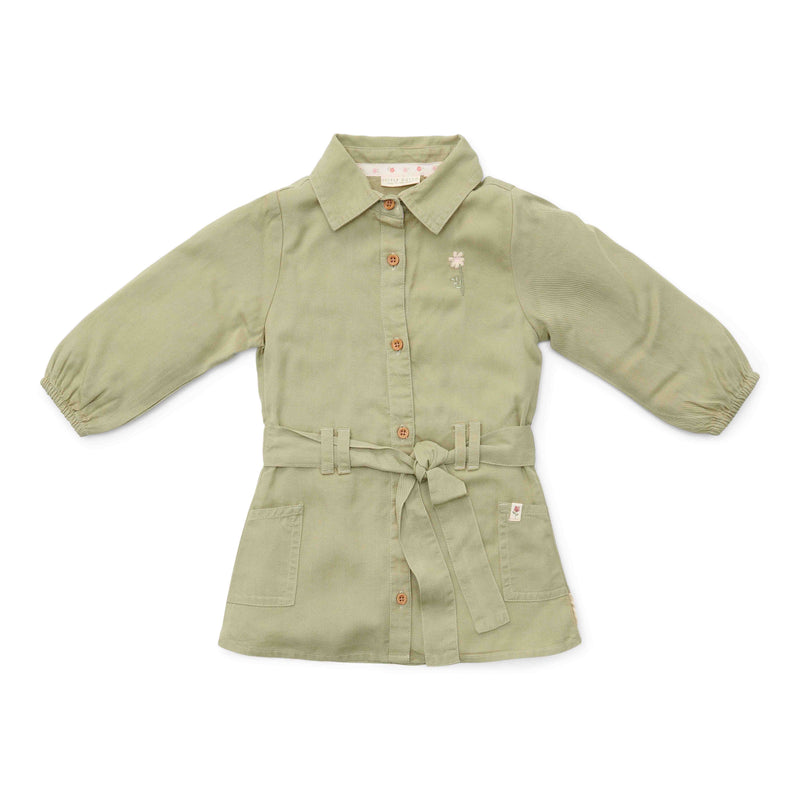 Langarm Kleid Grün für Babys und Kinder