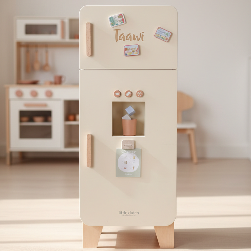 Kühlschrank aus Holz – personalisierbar