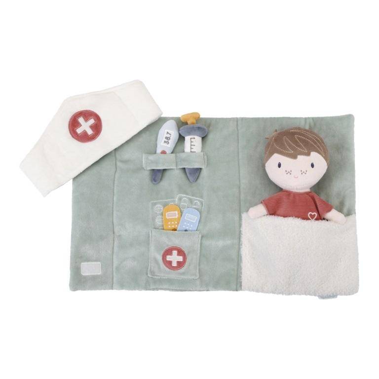 Kuschelpuppe Jim Doktor Spielset – Rollenspiel für Kinder