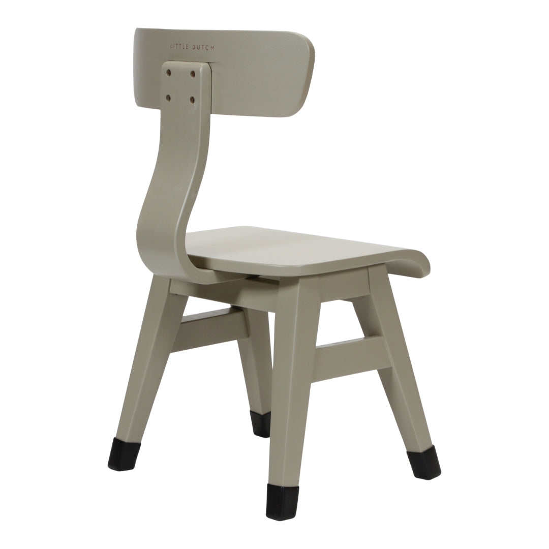 Kinderstuhl aus Holz, Olive