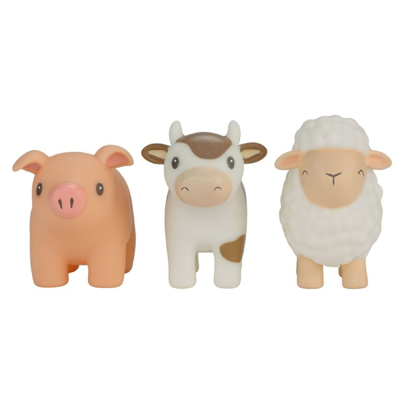 Badefiguren für Babys ab 4 Monaten – 3-teiliges Bauernhof-Set
