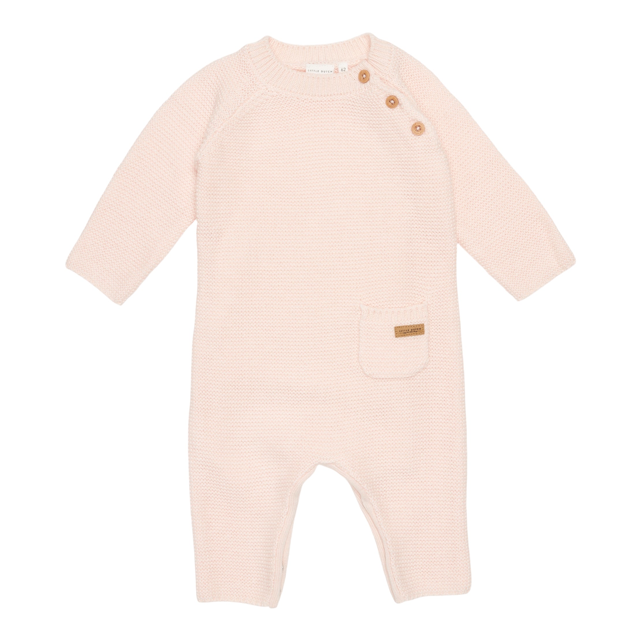 Knitted Romper Flowers &amp; Butterflies Pink | Little Dutch