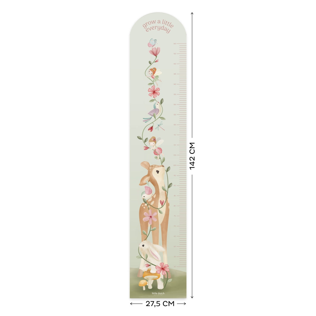 Messlatte Wandaufkleber Fairy Garden | Little Dutch