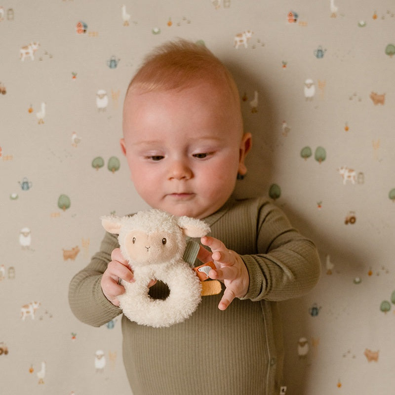 Rassel-Greifling Schaf Little Farm | Babyspielzeug by Schmatzepuffer
