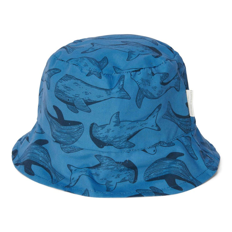 Sonnenhut wendbar Blue / Sea life gr. 1 | Little Dutch